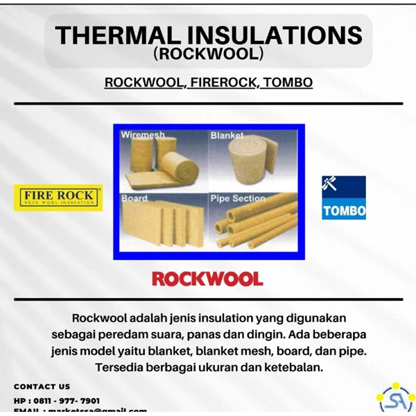 Rockwool insulation TOMBO M. G. Wired Blanket 